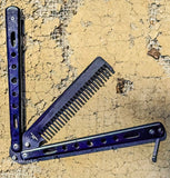 8.5" Stainless Steel Butterfly Trainer Folding Practice Cumb  – Black Color