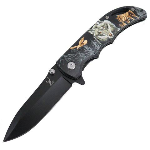 TheBoneEdge 7" Stainless Steel Spring Assisted Folding Knife