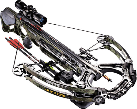 Barnett Ghost 375 Realtree Max-1 Hunting Crossbow 165lbs w/4x32 Illuminated Scope