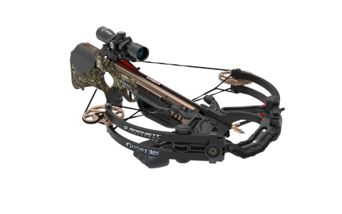 Barnett Ghost 385 CRT Crossbow 185 lbs Pkg w/Scope,Quiver,20"Arrows