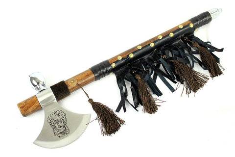 Defender TacticalHunting Survival 19" Cross Shape Indian Axe Pipe