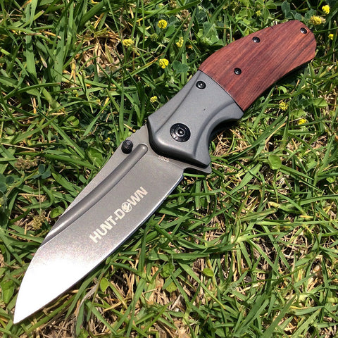 High Quality 9" Hunt-Down Folding Pocket Tactica Knife W/ Belt Clip Mixed Colors