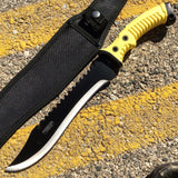16" Defender Xtreme Full Tang Hunting Combat Knife Rubber Handle in Mixed Colors