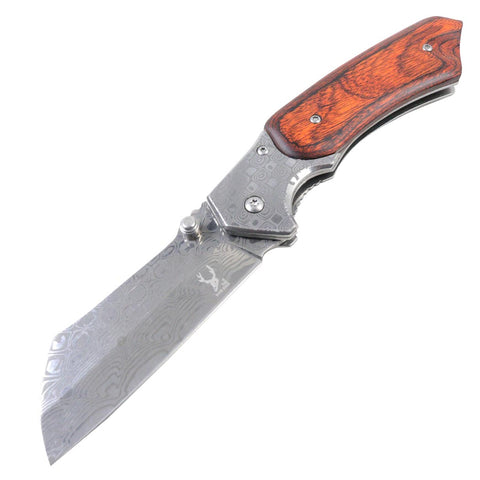 TheBoneEdge 7" Stainless Steel Spring Assisted Knife with Belt clip