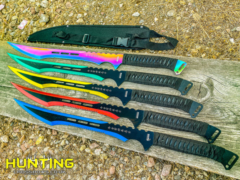 Defender-Xtreme 27" Stainless Steel 2 Tone Blade Sword with Nylon Sheath