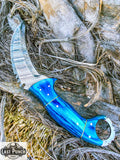  8.5" Damascus Steel Blade Hunting Knife Reliable Sharp & Stylish With Sheath