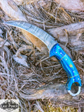  8.5" Damascus Steel Blade Hunting Knife Reliable Sharp & Stylish With Sheath
