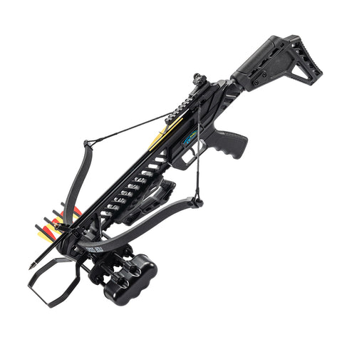 175Lbs Black Hound Recurve Crossbow Kit 255 FPS w/ Scope Quiver Arrows