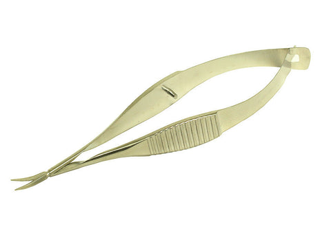Vannas Capsulotomy Scissors sharp tips, 5mm long blades, curved