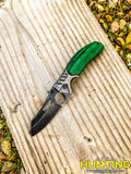 8" Skinner Hunting Folding Spring Assisted 3CR13 Steel Knife Belt Clip Survial