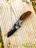 8" Skinner Hunting Folding Spring Assisted 3CR13 Steel Knife Belt Clip Survial