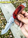 8.5" Fish Hook Blade Spring Assisted Knife Pocket Folding Knife with Belt Clip