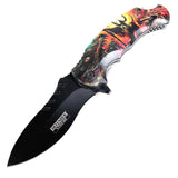 Defender-Xtreme 8.5" Spring Assisted Folding Knife With Belt Clip