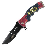 Defender-Xtreme 8.5" Spring Assisted Folding Knife Stainless Steel