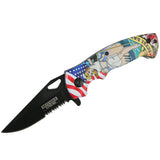 Defender-Xtreme 7.5" Handle Spring Assisted Folding Knife Tactical Sharp