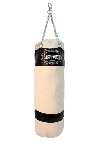 New Heavy Duty Black Canvas Punching Bag With Chains