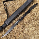 Defender 27" Ninja Sword with Sheath Black Full Tang Sword