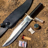 Defender 15" Stainless Steel Blade Survival Knife with Sheath