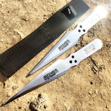 Set of 2 Throwing Knives with Sheath Sharp