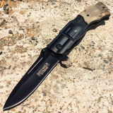 Defender Spring Assisted 8" Folding Knife Sharp Blade Camouflage Carbon Steel