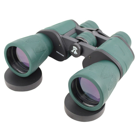 10X60 Green Perrini Binoculars High Resolution, Ultra Compact With Carrying Case