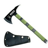 High Quality 14.5" TheBoneEdge Tactical Survival Axe with Sheath Black Hatchet