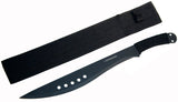 Defender 20.5" Black Machete Full Tang with Black Sheath