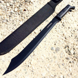 Defender 21"Fighting Sword Machete Hunting Knife Jungle Tactical Ninja Sword w/ Sheath