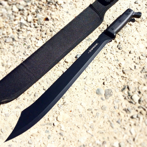 Defender 21"Fighting Sword Machete Hunting Knife Jungle Tactical Ninja Sword w/ Sheath