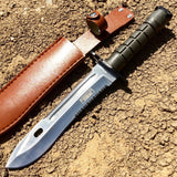12.75" Defender Xtreme Stainless Steel M9 Bayonet Knife with Sheath Serrated Blade