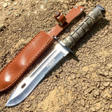 13" Digital Woodland camo Bayonet Hunting Knife with Sheath