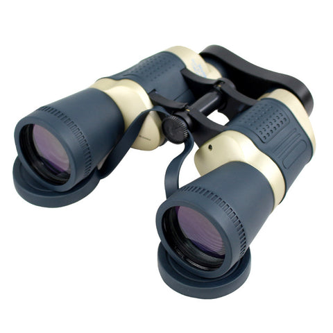 Perrini 30X50 Dark Blue & Tan Free Focus High Definition Binoculars 119M/1000M