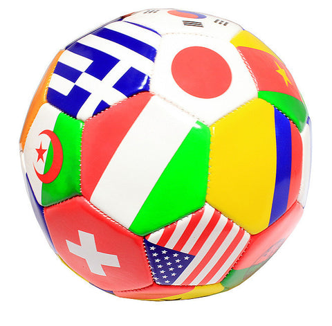 Multi-Flag Practice Soccer Ball Official Size 5