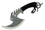 Hunting Tactical 11.5" Zomb-War Tactical Axe Stainless Steel Black