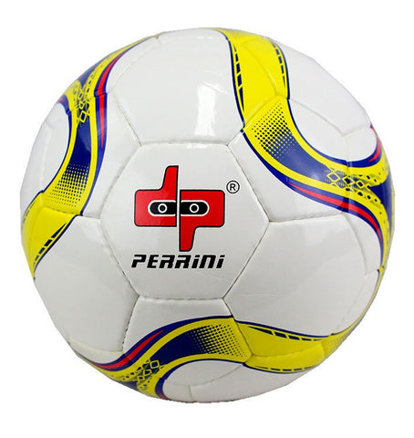 Perrini Official Size 5 Soccer Ball Yellow and Blue