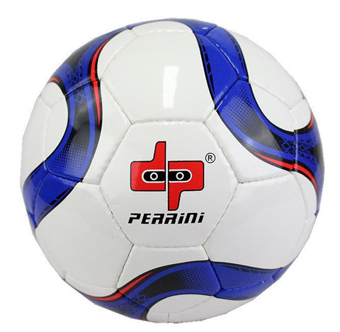 Perrini Official Size 5 Soccer Ball Black and Blue