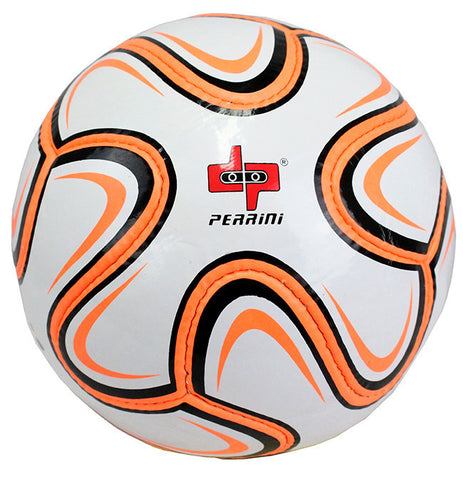 Perrini Official Size 5 Brazuca Soccer Ball Neon Orange and Black