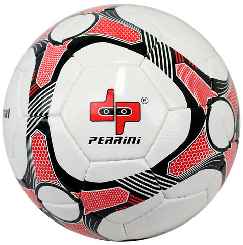 Perrini Black/Red/White Soccer Ball Size 5