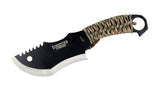 10.5" Defender-Xtreme Hunting Knife Full Tang with Camo Nylon Wrapped Handle