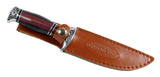 10" Hunt-Down Decorative Sporting Hunting Knife with Leather Sheath