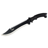 16" Defender-Xtreme Full Tang Hunting Tactical Knife with Black Rubber Handle