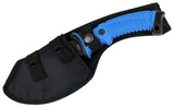 Hunt-Down TacticalHunting Survival 10.5" Axe Blue Rubber Handle