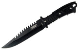 11" Defender-Xtreme Full Tang Hunting Tactical Sharp Knife Woodland Brown Camo