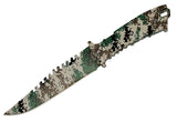 11" Defender-Xtreme Full Tang Hunting Sharp Knife Gray Digital Camo