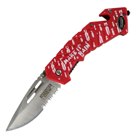 Defender Xtreme High Quality 7.5" Make It Rain Spring Assisted Folding Knife