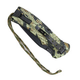 Hunt-Down 8.5" Woodland Camo Spring Assisted Knife with Fire Starter & Whistle