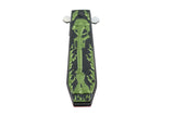 9.5" Hunt Down Coffin Handle with USA/Green M16 Design Spring Assisted Knife