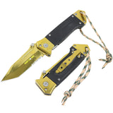 Hunt-Down 7.5"  Folding Pocket Tactical Rescue Knife With Belt Clip Mixed Colors