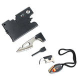 Defender Multi Function Credit Card Pocket Survival 10 in 1 Tool Kit Pocket Tools Pouch