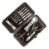 Bdeals 11pc Stainless Steel Manicure Set Pedicure Cuticle and Nail Tools Kit Moss Pouch